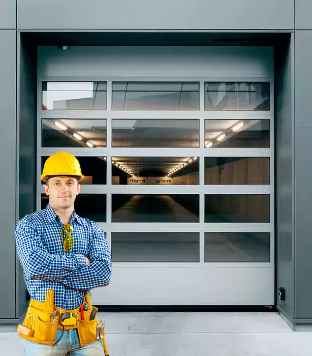 Glass Roll Up Garage Door Weston