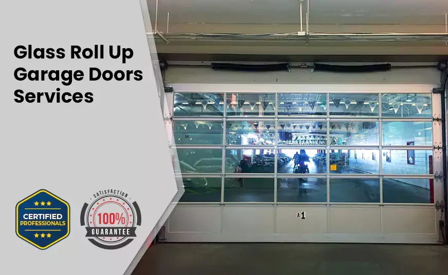 Glass Roll Up Garage Door in Weston, FL
