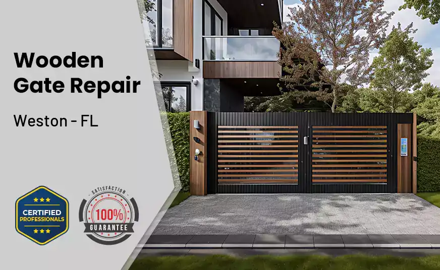 Wooden Gate Repair Weston - FL 